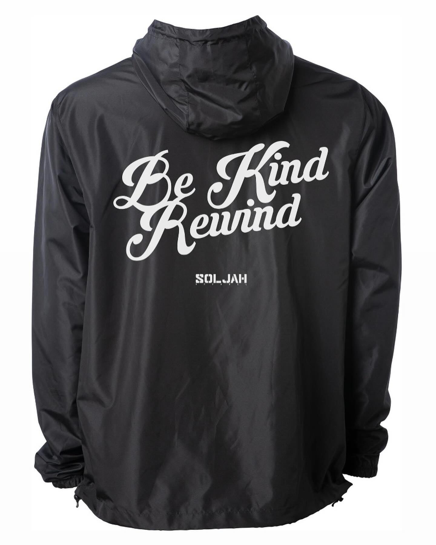 Be Kind Rewind - Light Weight WindBreaker - Front & Back Print