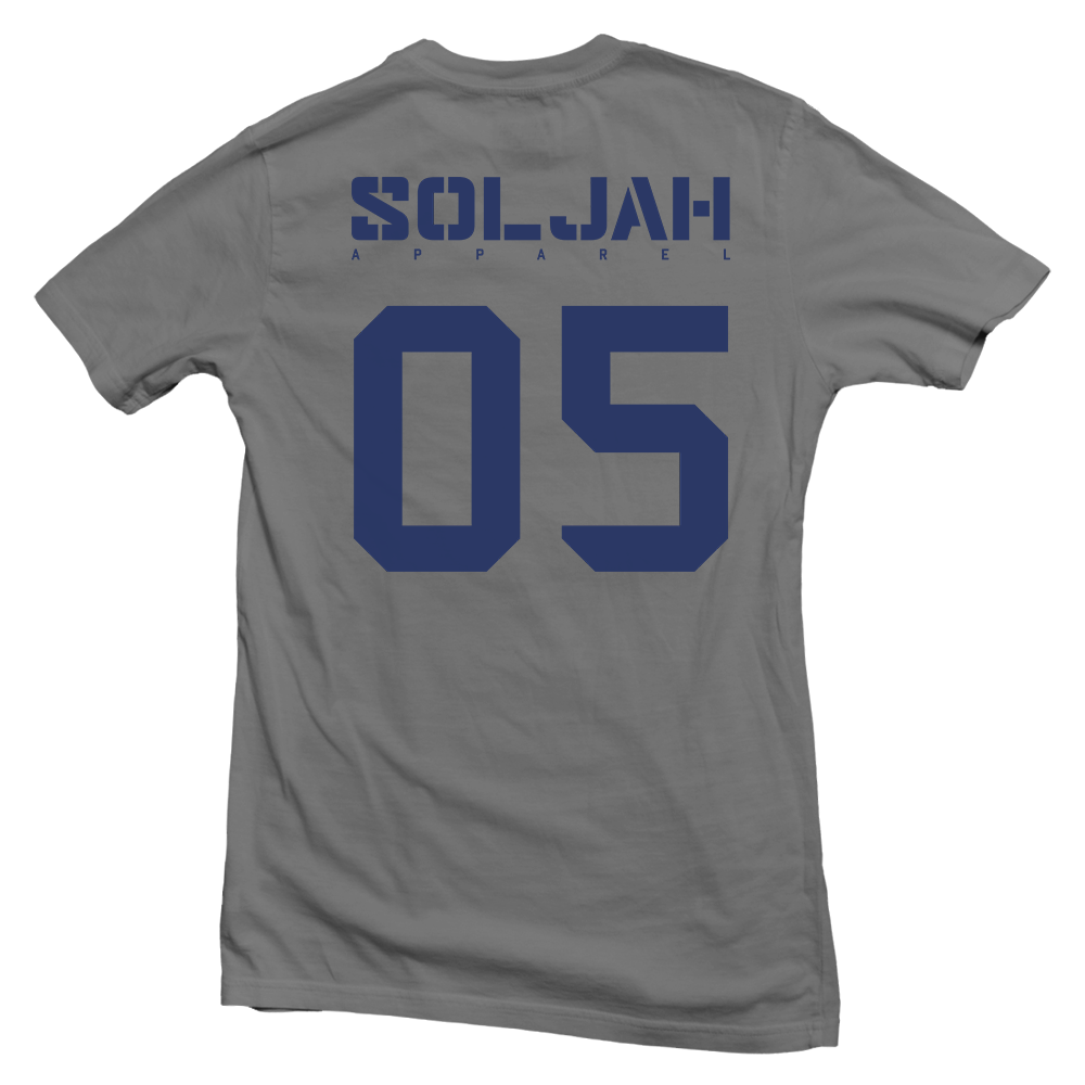 SolJah BB - Gun Metal Gray Tee - Front & Back print