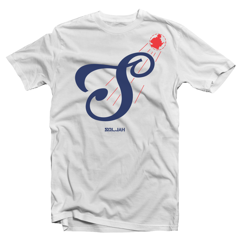 SolJah Script "S" White - Tee