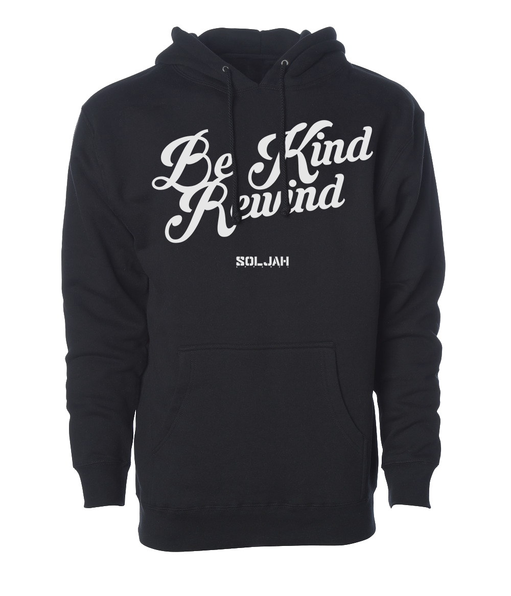Be Kind Rewind - Stealth Black Hoodie