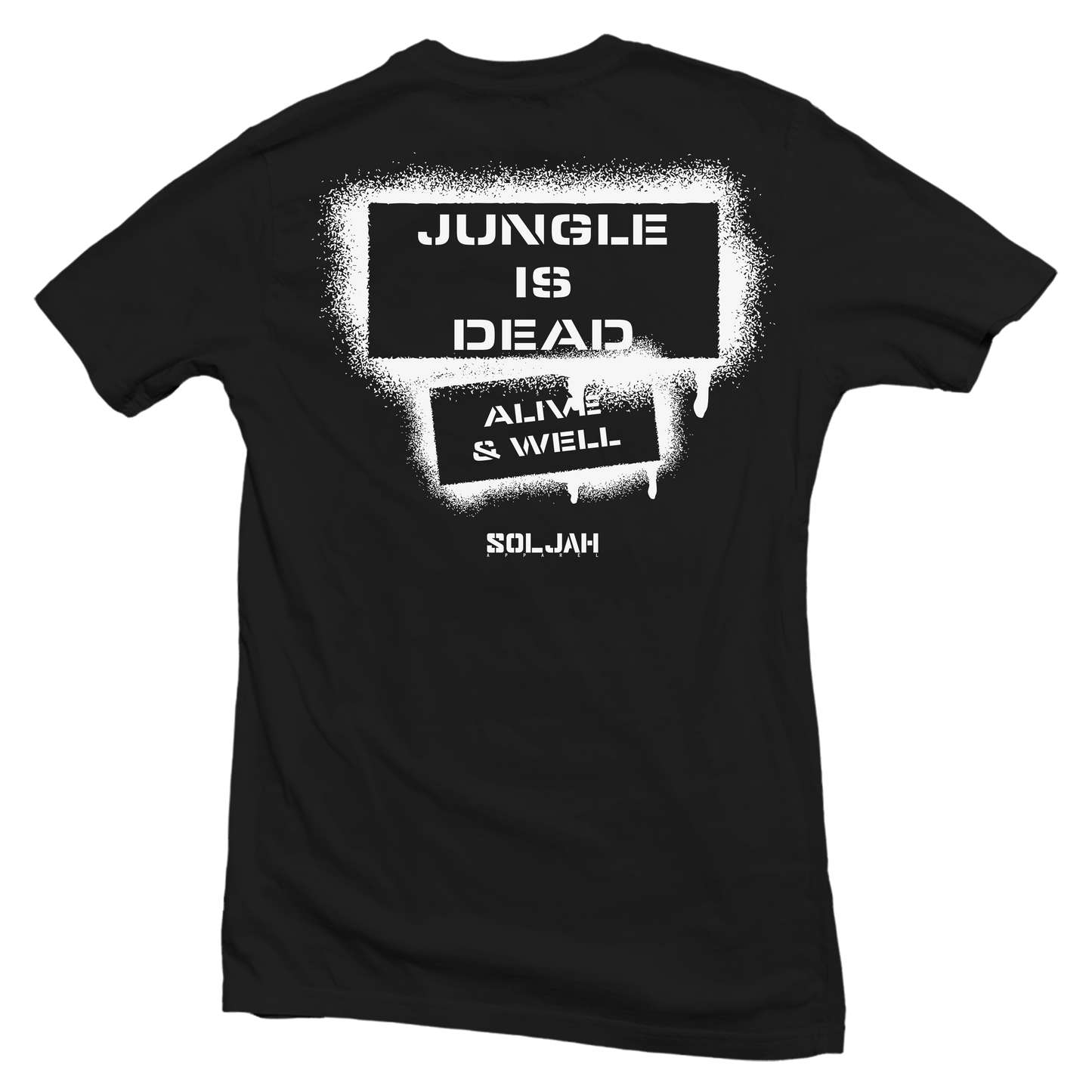 Jungle Is Dead - Stealth Black Tee