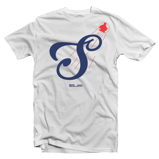 SolJah Script "S" White - Tee