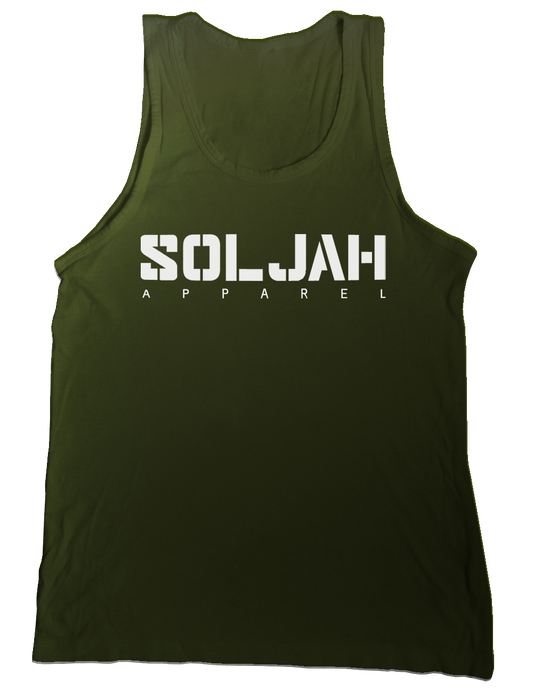 SolJah Logo Tank Top - Army Green