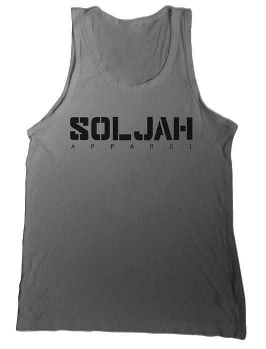 SolJah Logo Tank Top - Gun Metal Gray
