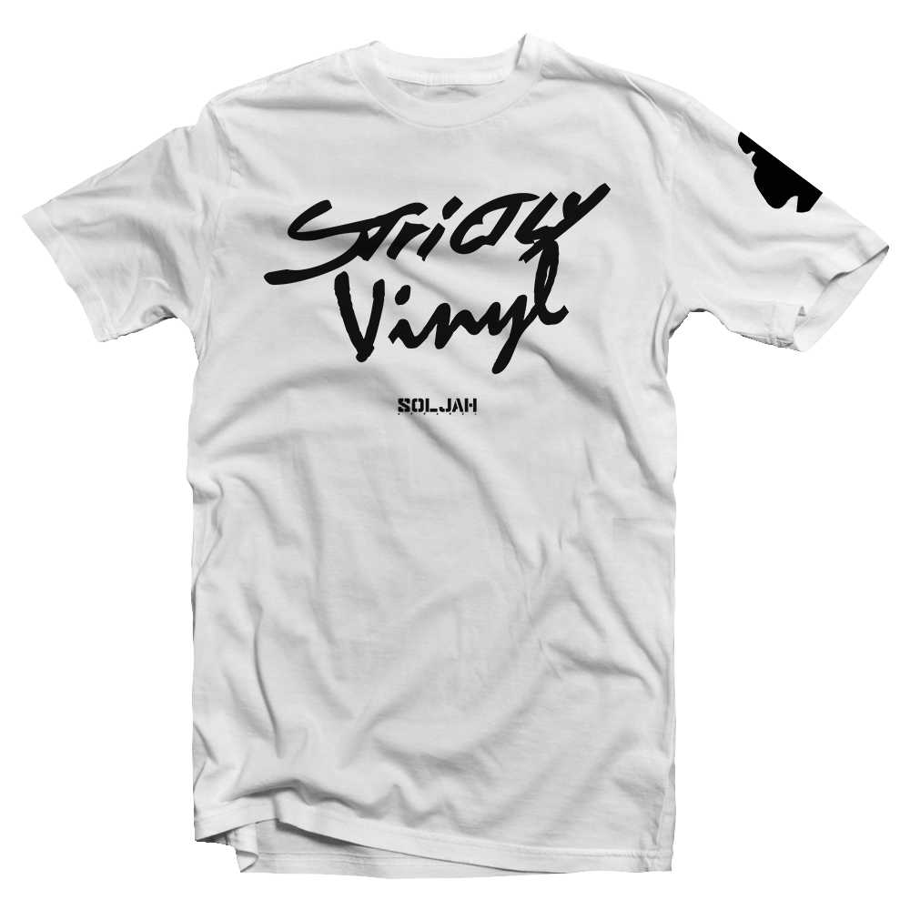 Strictly Vinyl - White Tee