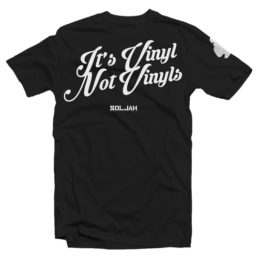 It's Vinyl Not Vinyls - Black Stealth Tee